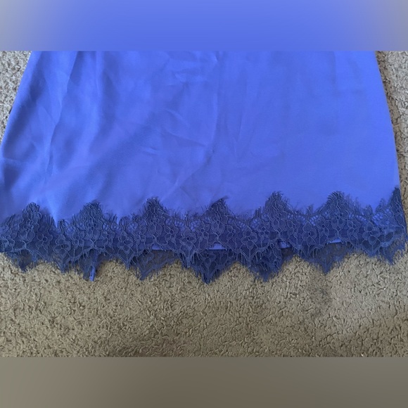 Urban Outfitters blue / purple mini skirt size small with lace on bottom NWT - Picture 13 of 13